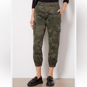 Sanctuary Rebel Camo Cotton Poplin Cargo Ankle Crop Jogger Pants Women’s 29
